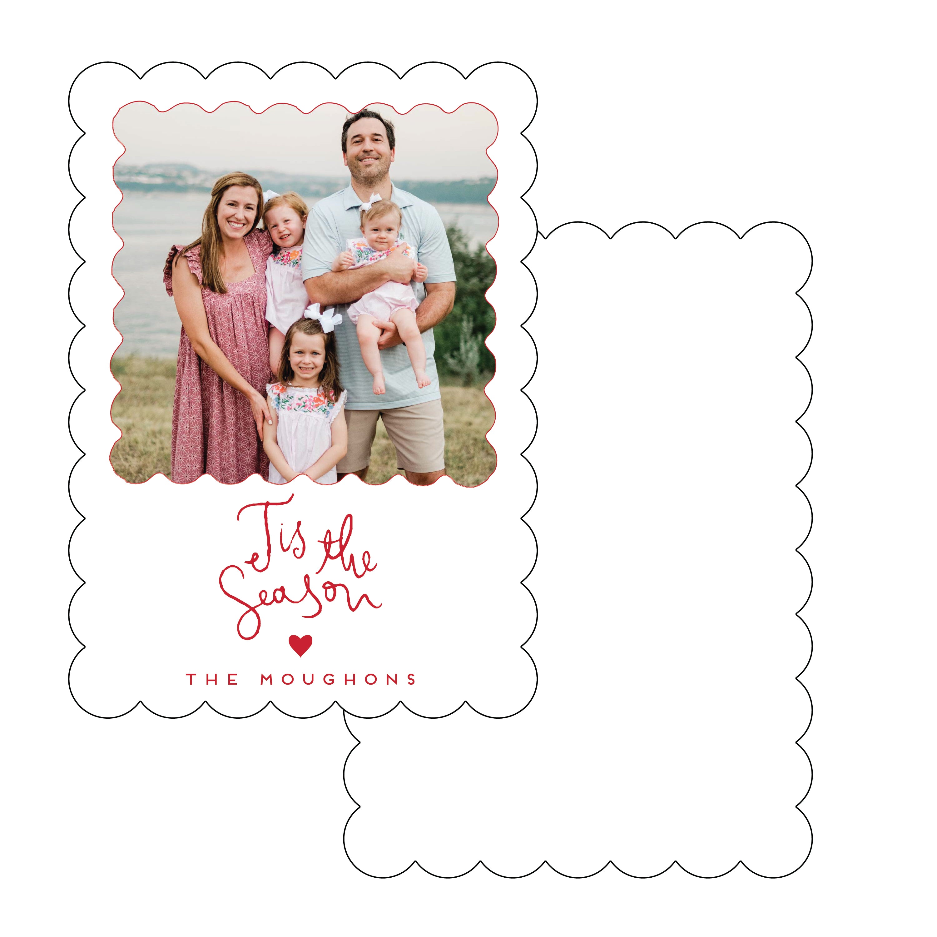 tis the season | holiday card | letterpress