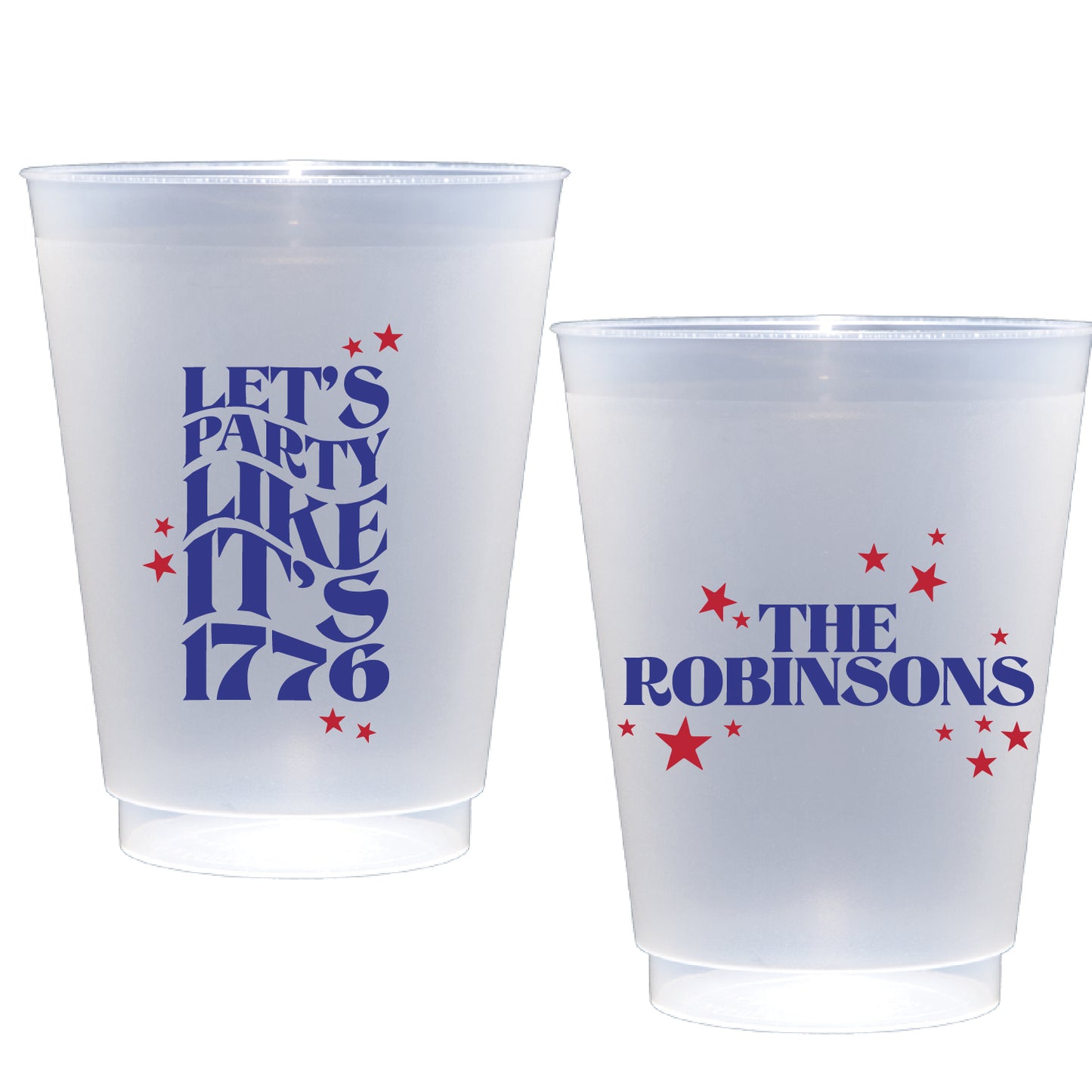Personalized Fourth of July | Frosted Flex Cup