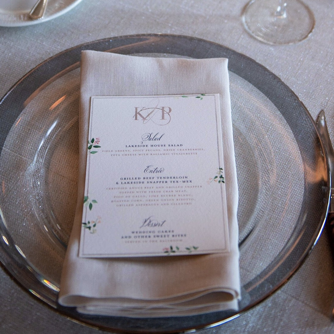 Personalized menu