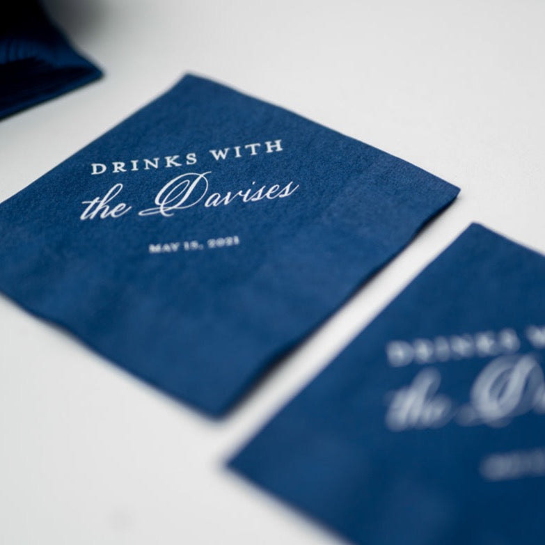 Personalized beverage napkins