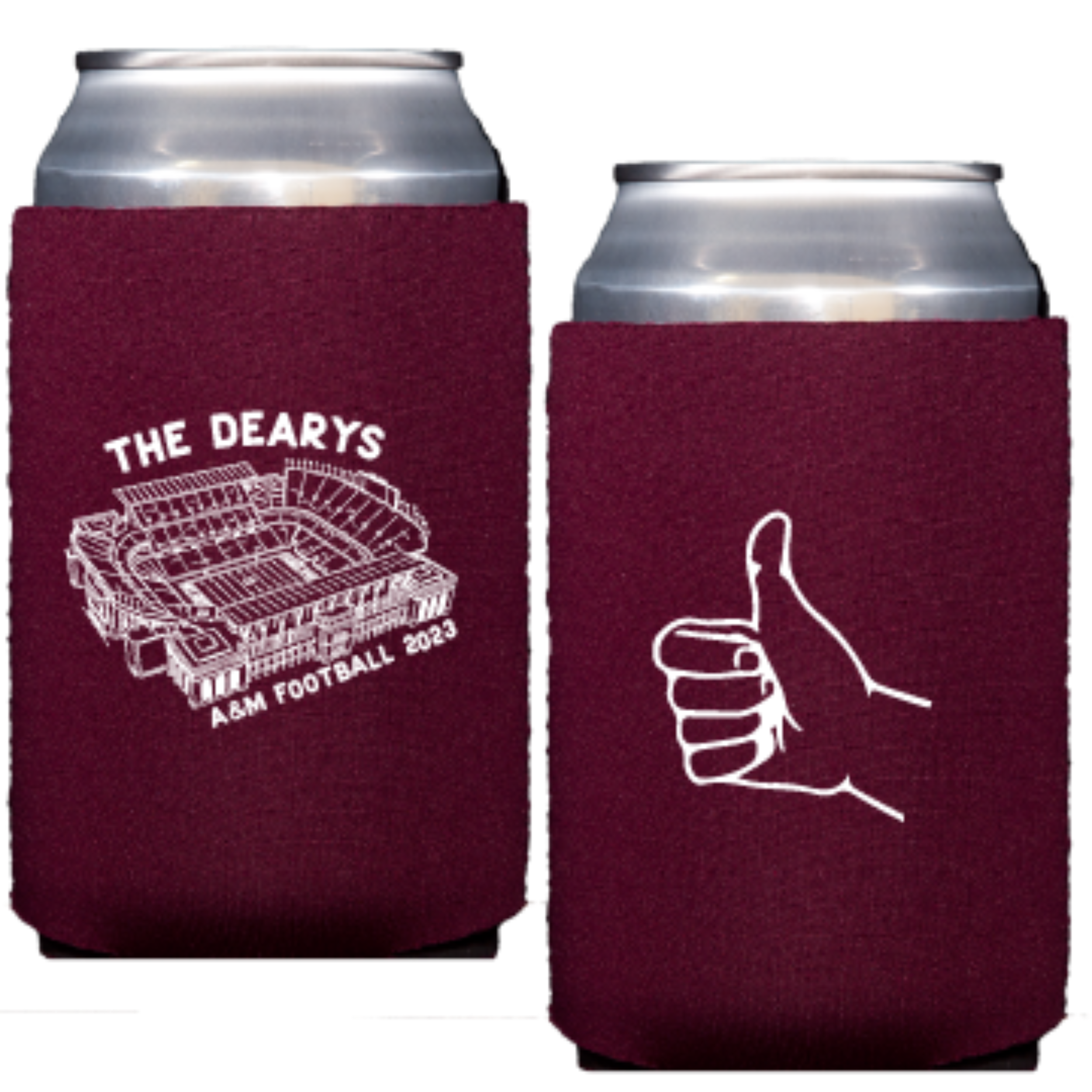 a&m stadium sketch | can cooler