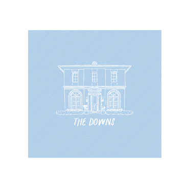 custom house sketch | beverage napkins | 3ply or linen