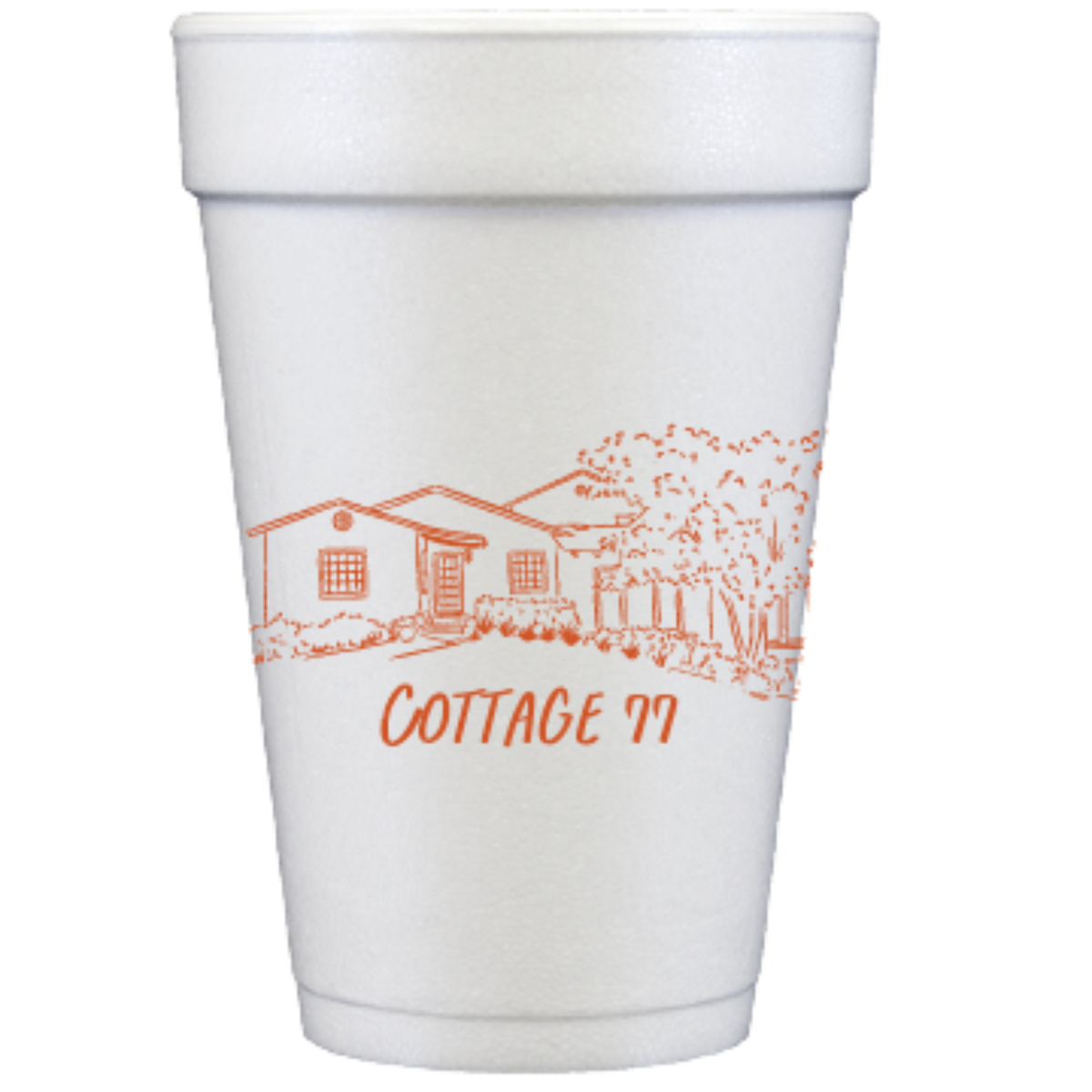 house sketch | styrofoam cups
