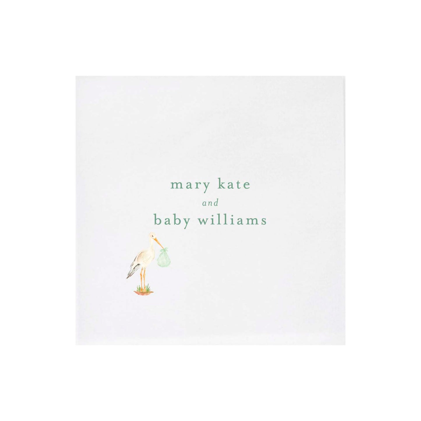 baby stork | napkins | 3ply or linen