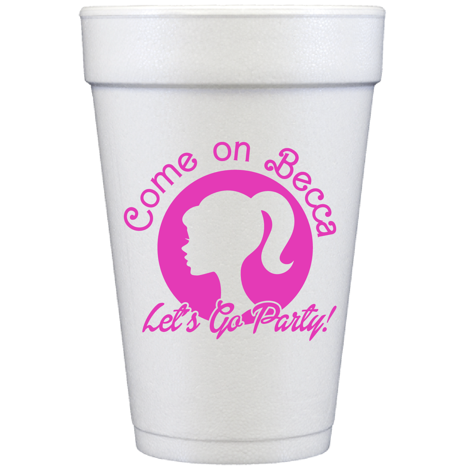 barbie party | styrofoam cups