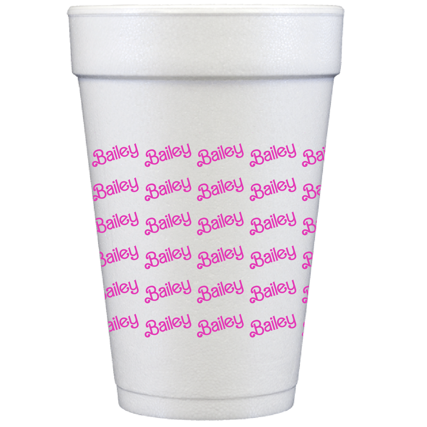barbie pattern | styrofoam cups