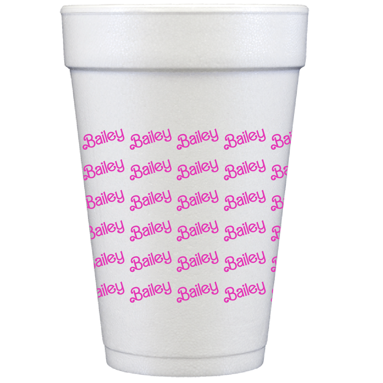 barbie pattern | styrofoam cups