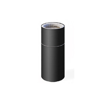 customizable black barrel matchbox