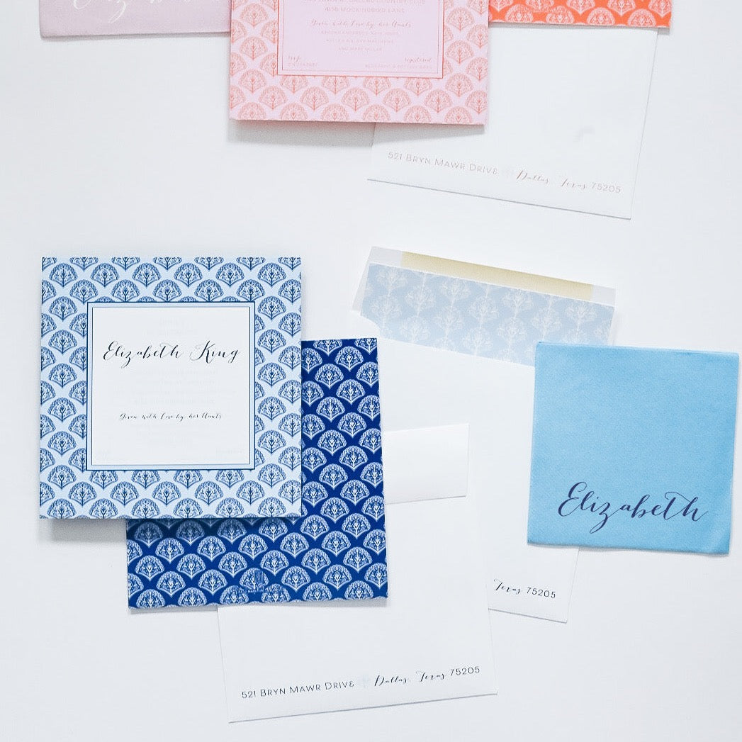 blockprint blue | invitation
