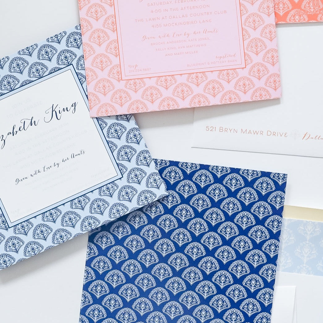 blockprint blue | invitation