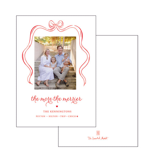 bow | holiday card | digital print