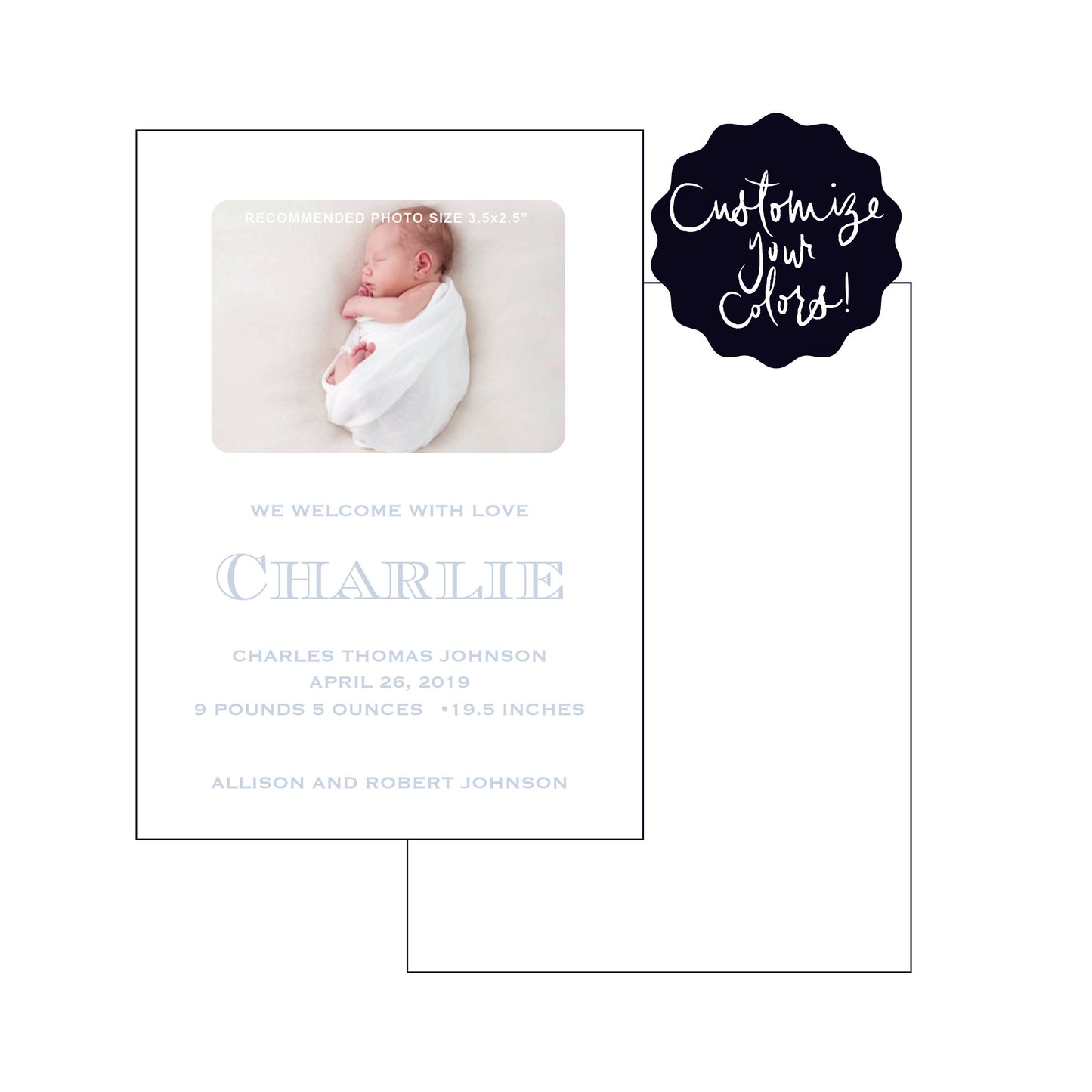 charlie | birth announcement