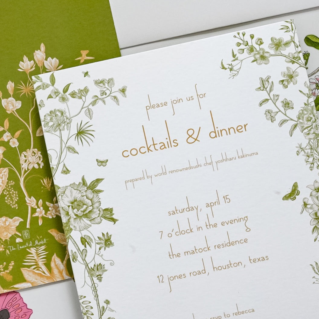 chinois dinner party | invitation