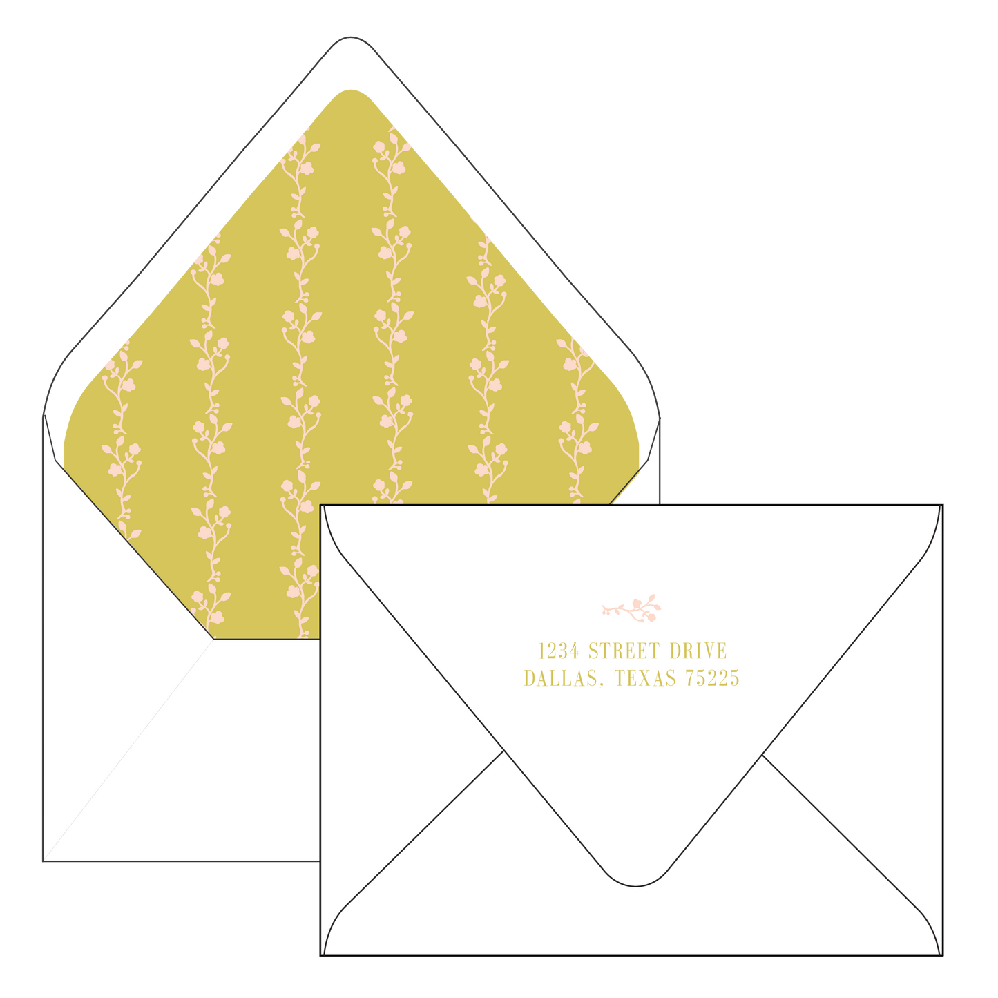 citrine christmas | holiday card | digital printed