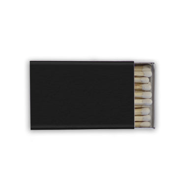customizable black matchbox
