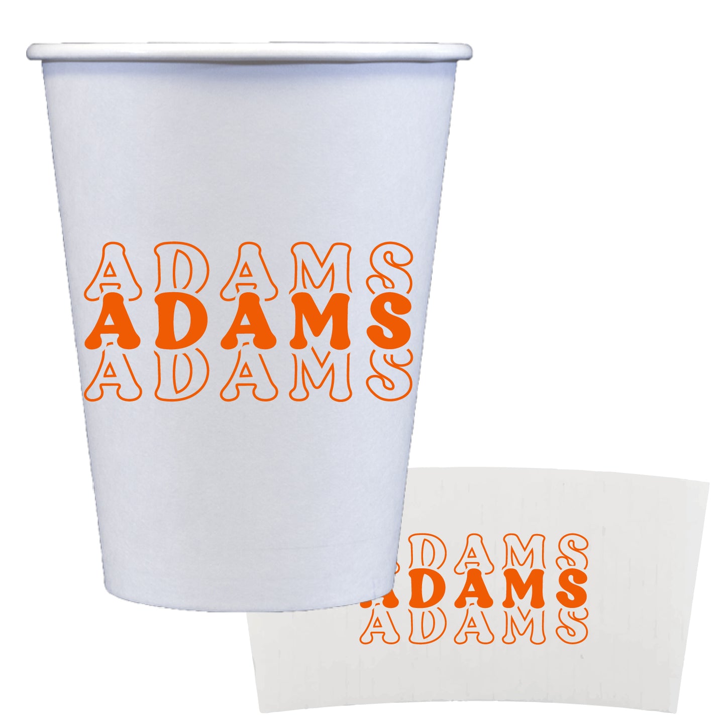 retro stacked | coffee cups + sleeves