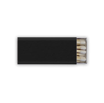 customizable small black matchbox