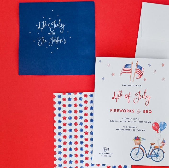 patriotic | napkins | 3ply or linen