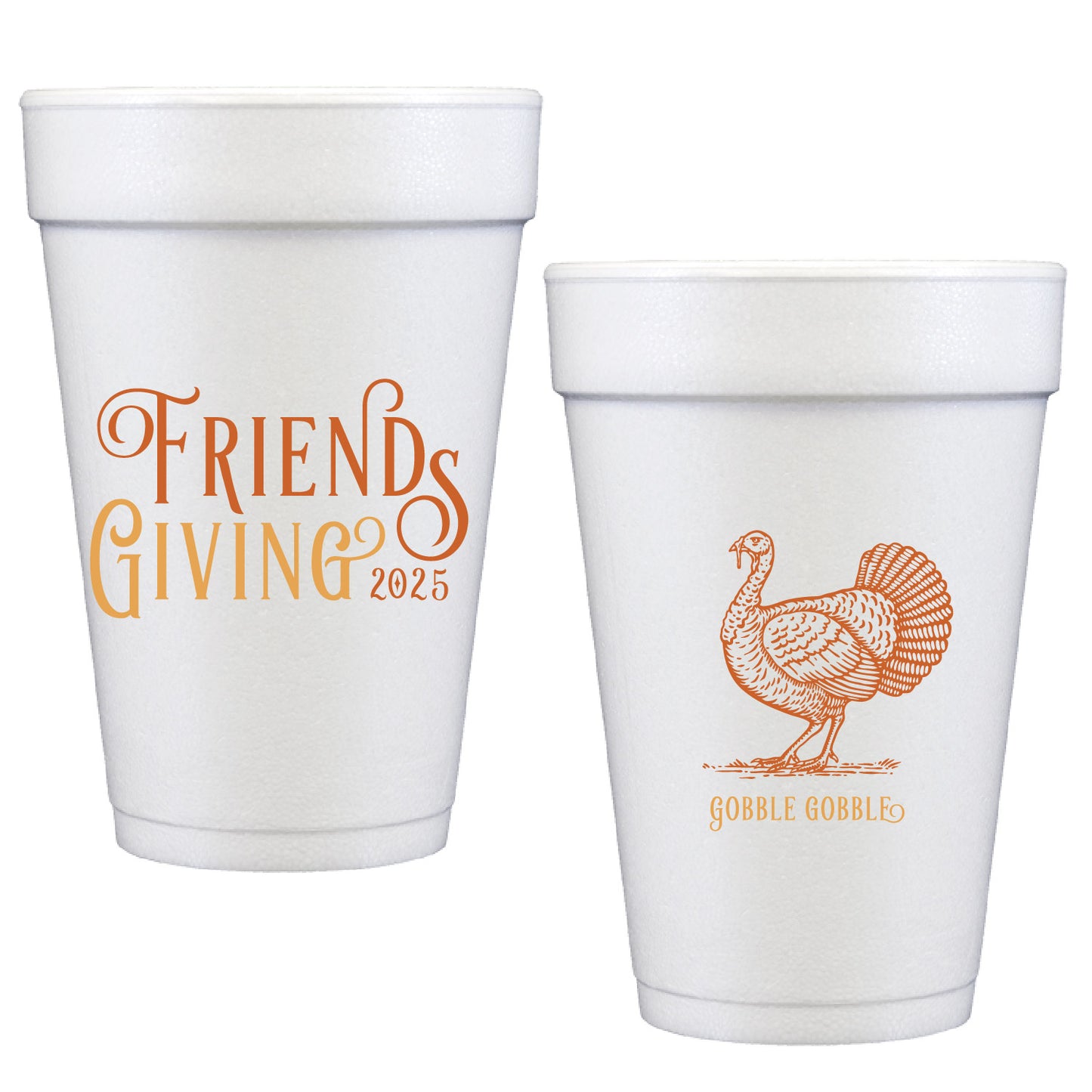 friendsgiving | styrofoam cups