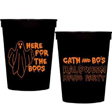 Personalized Halloween party stadium cups