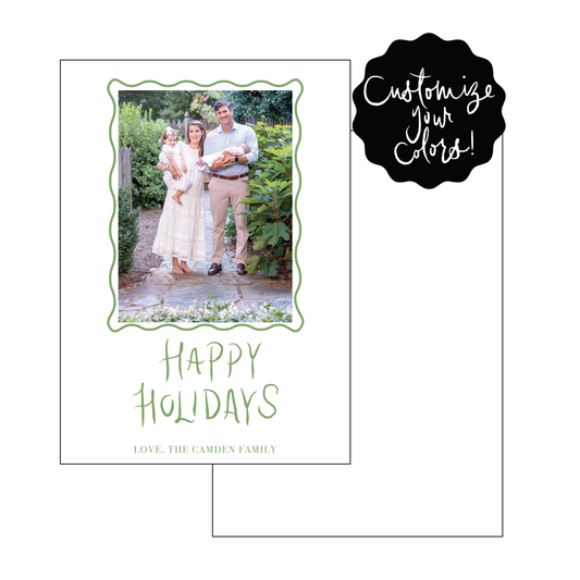 happy holidays hand lettering | holiday card | digital print