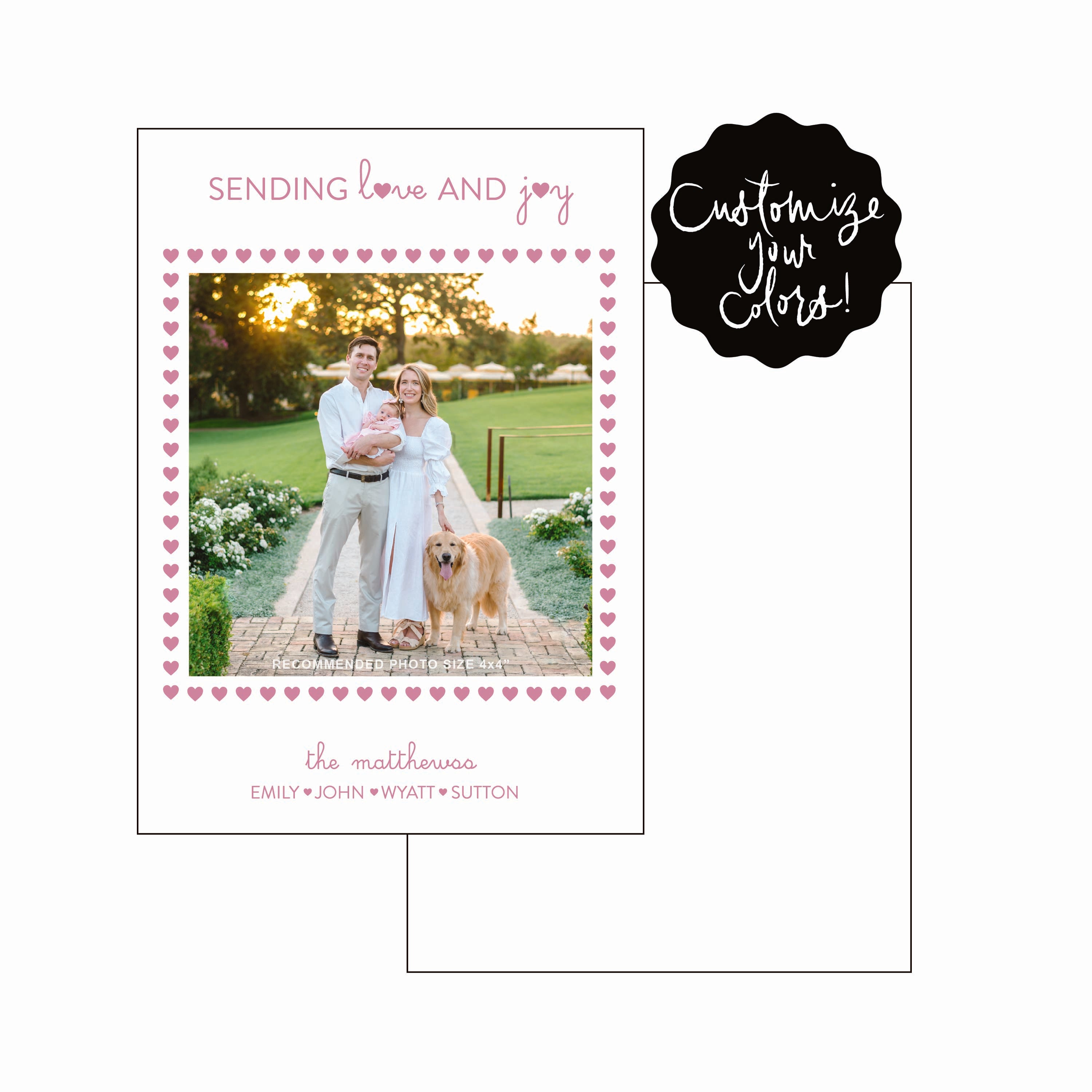 heart frame | valentine's card | letterpress