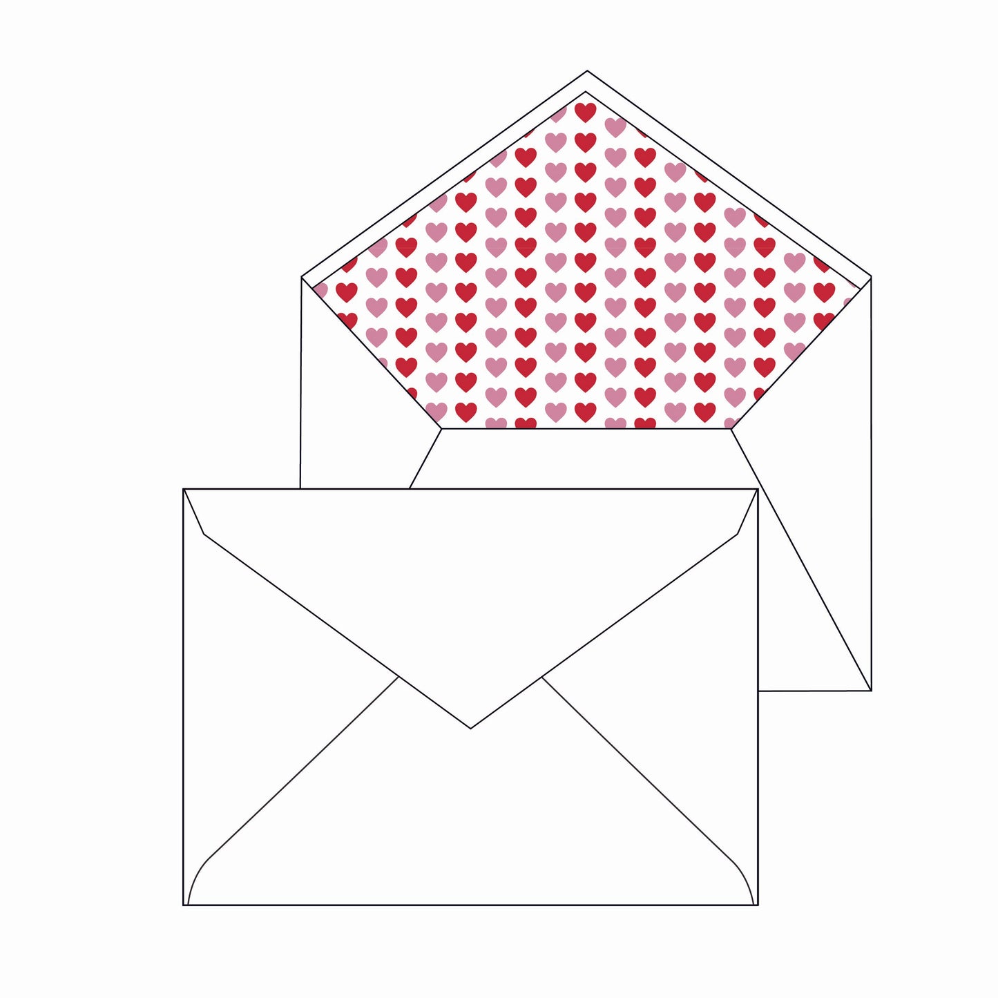 heart frame | valentine's card | letterpress