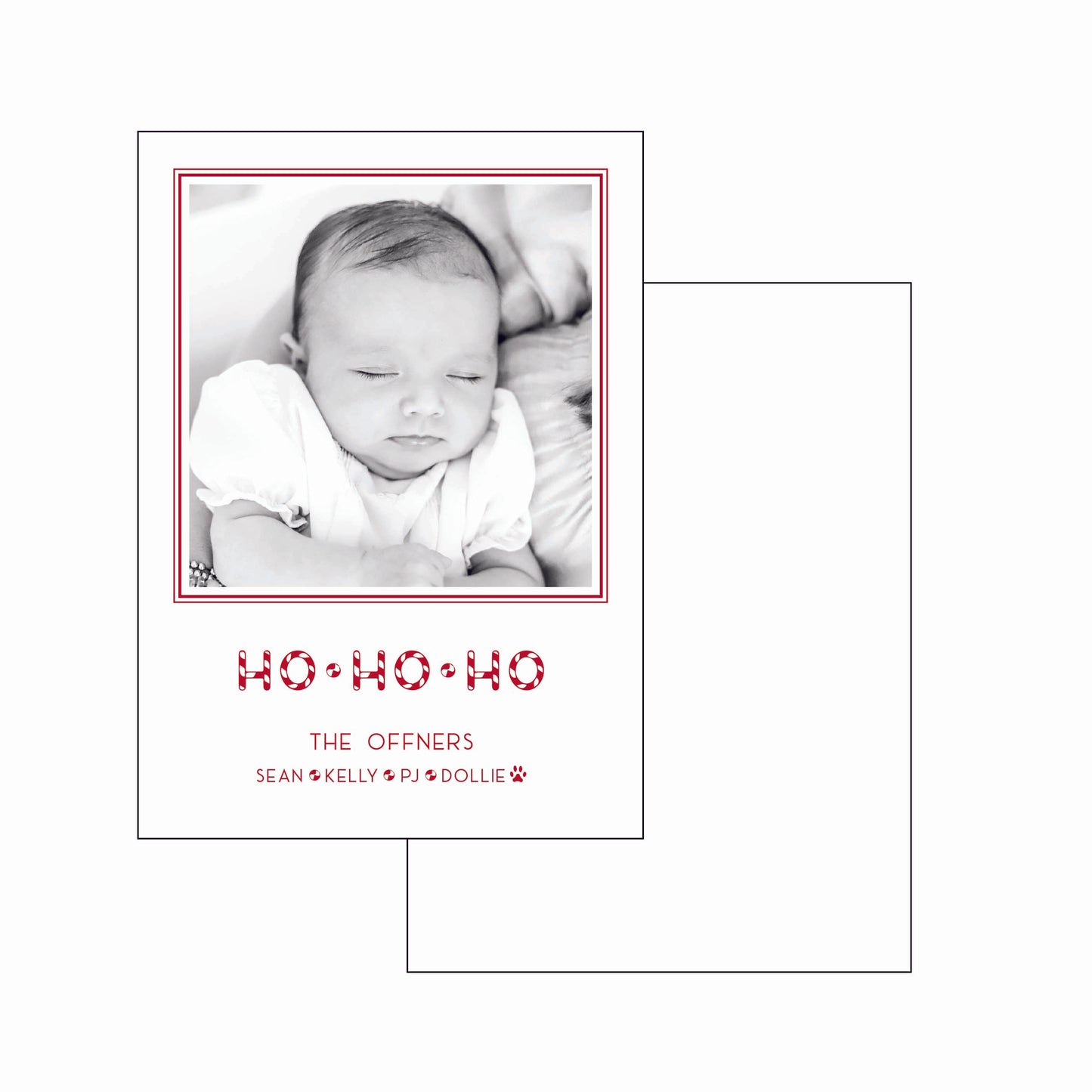 ho ho ho | holiday card | letterpress