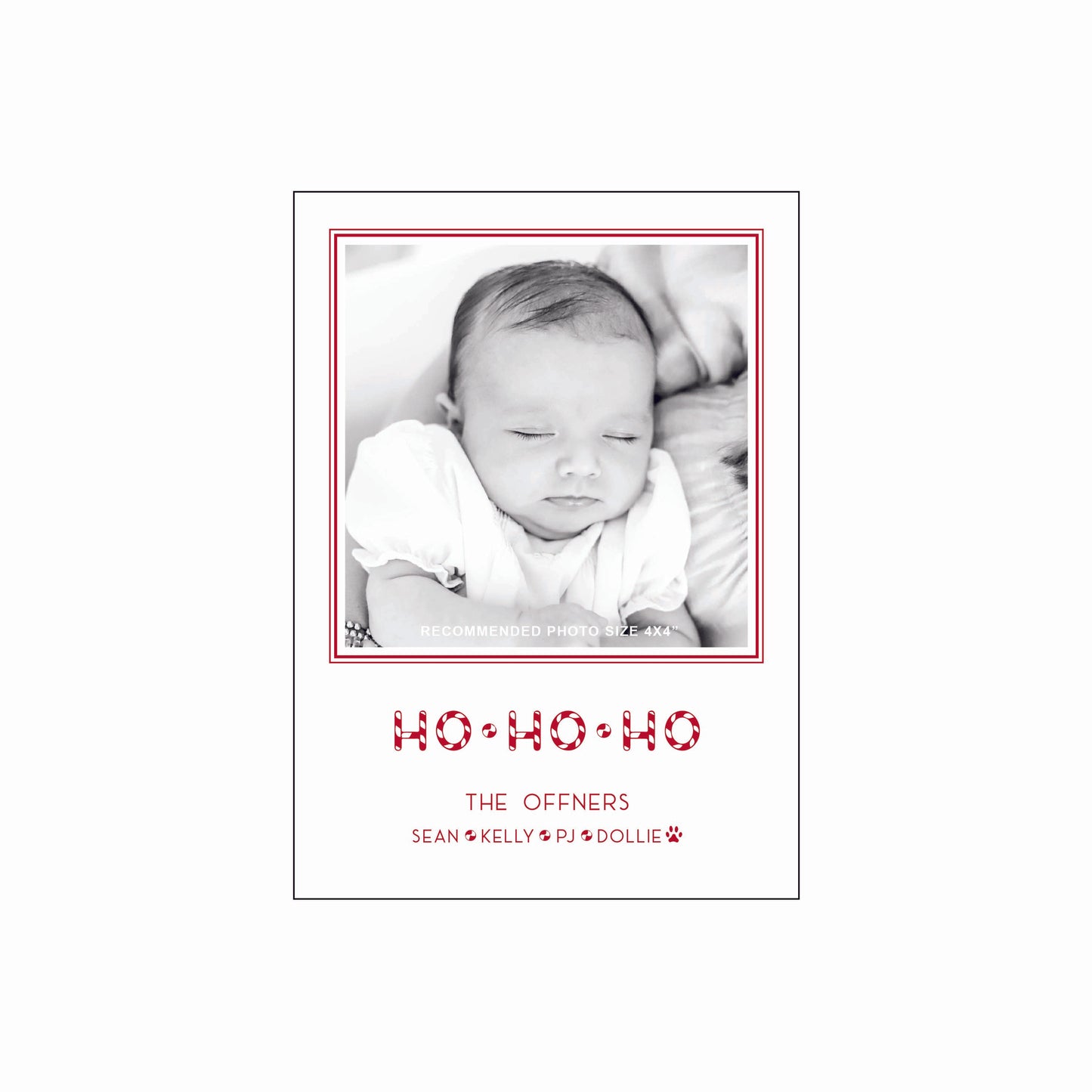 ho ho ho | holiday card | letterpress