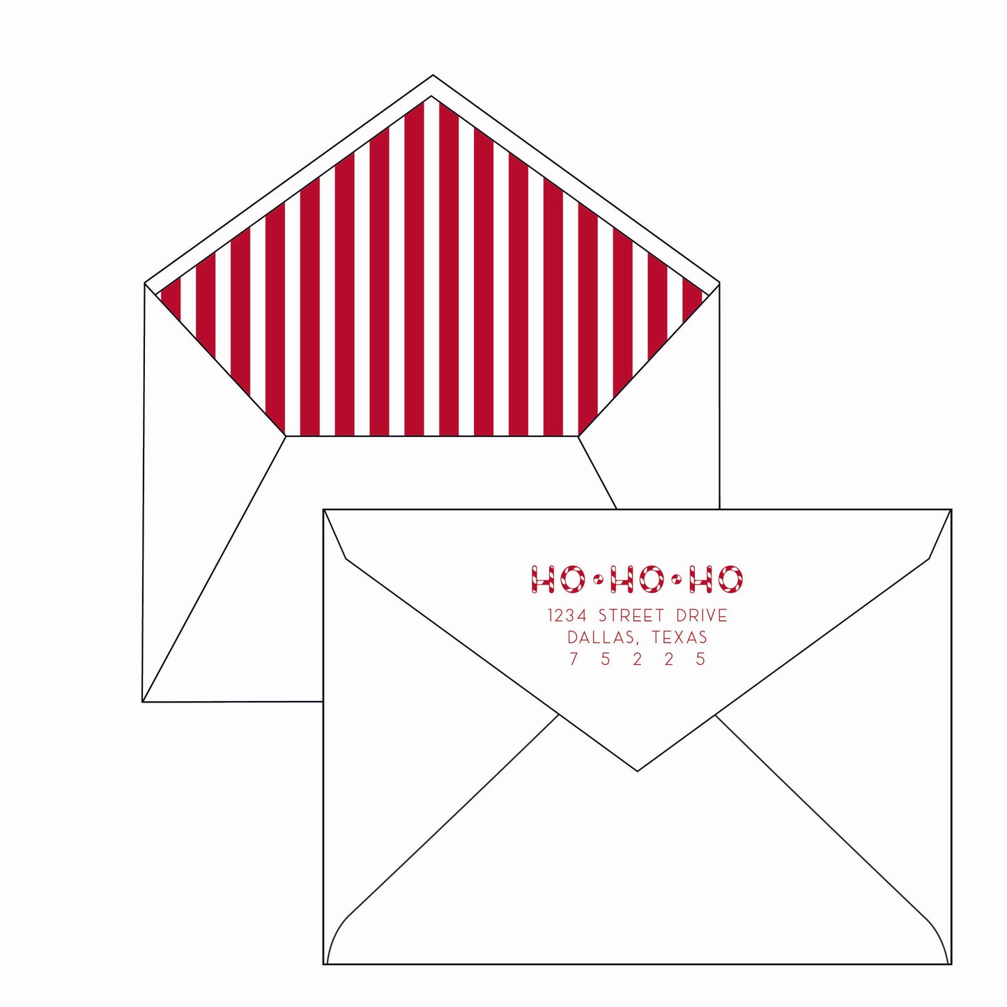ho ho ho | holiday card | letterpress