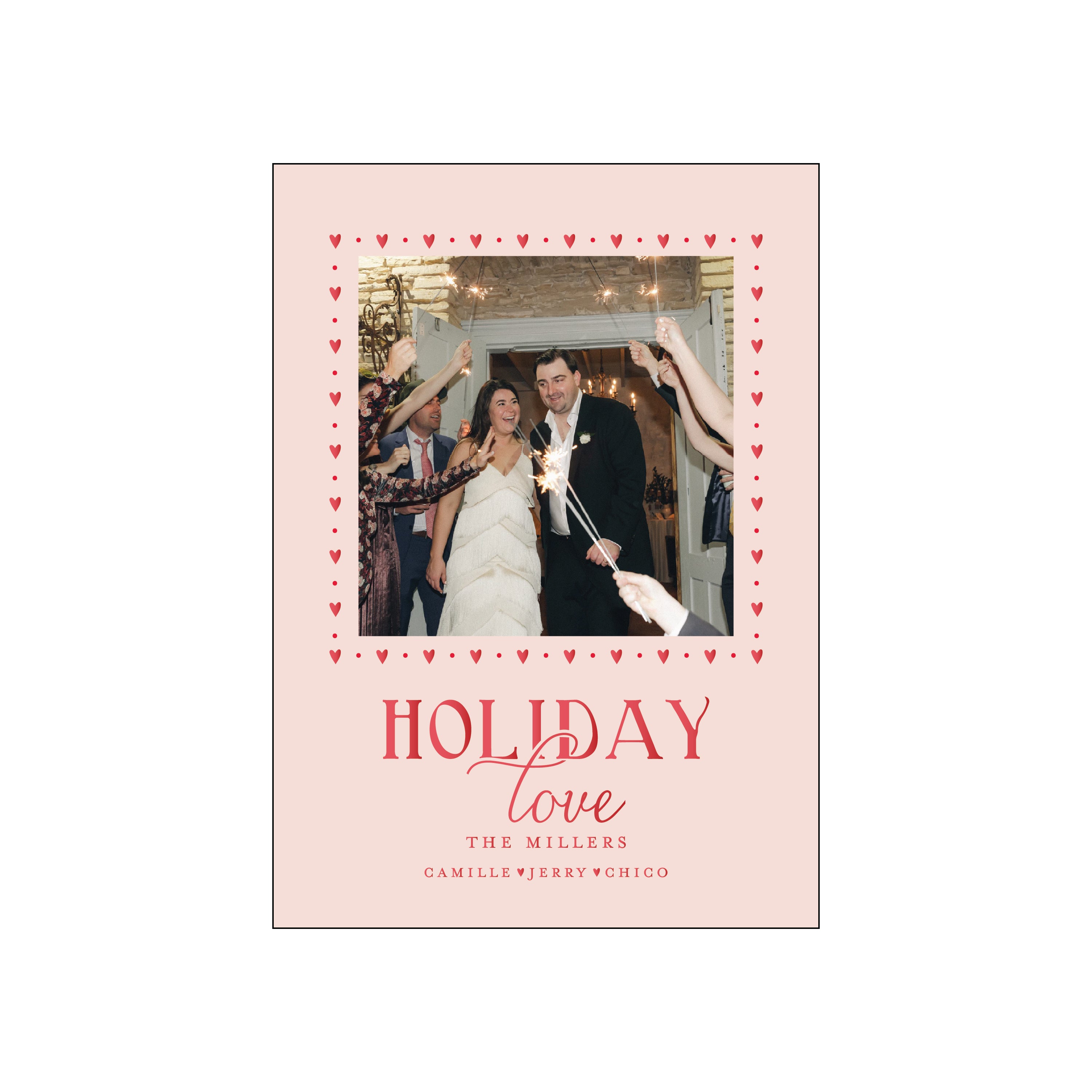 holiday love | holiday card | foil-stamped
