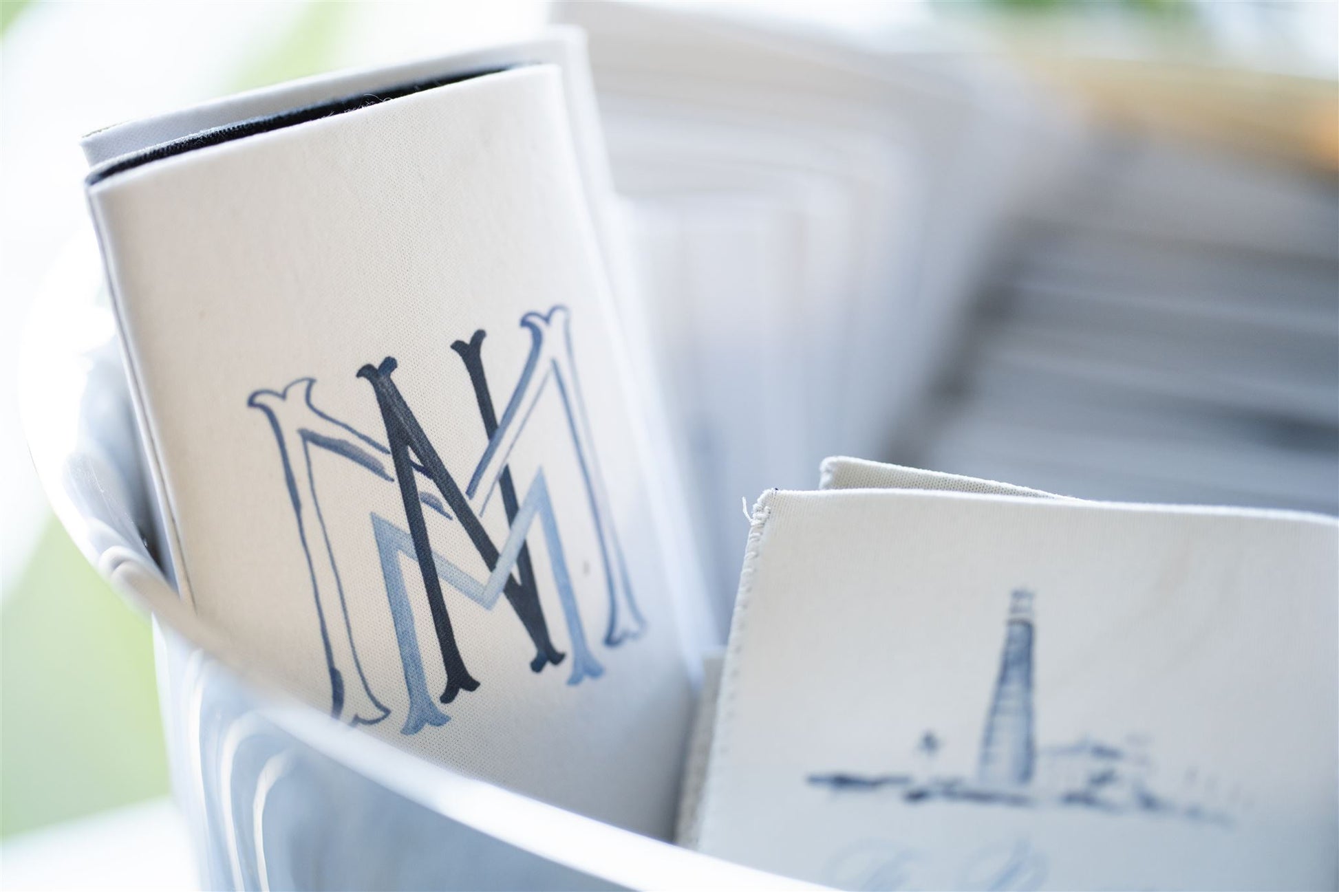 personalized monogram can coolers