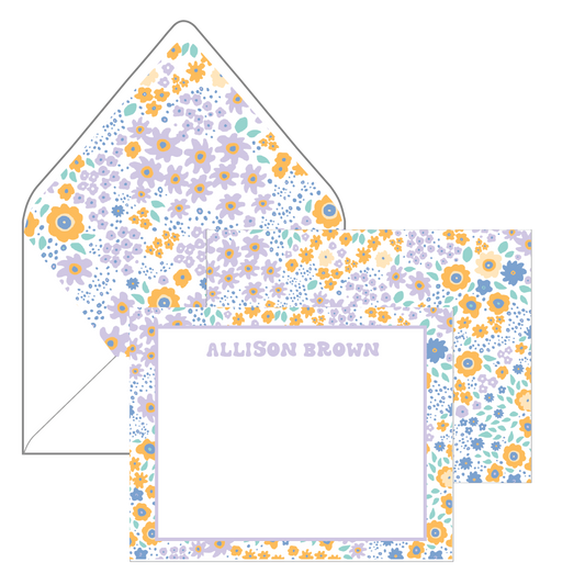 lavender florals | stationery gift set