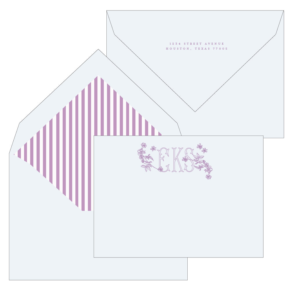 engraved personal stationery by the essential market