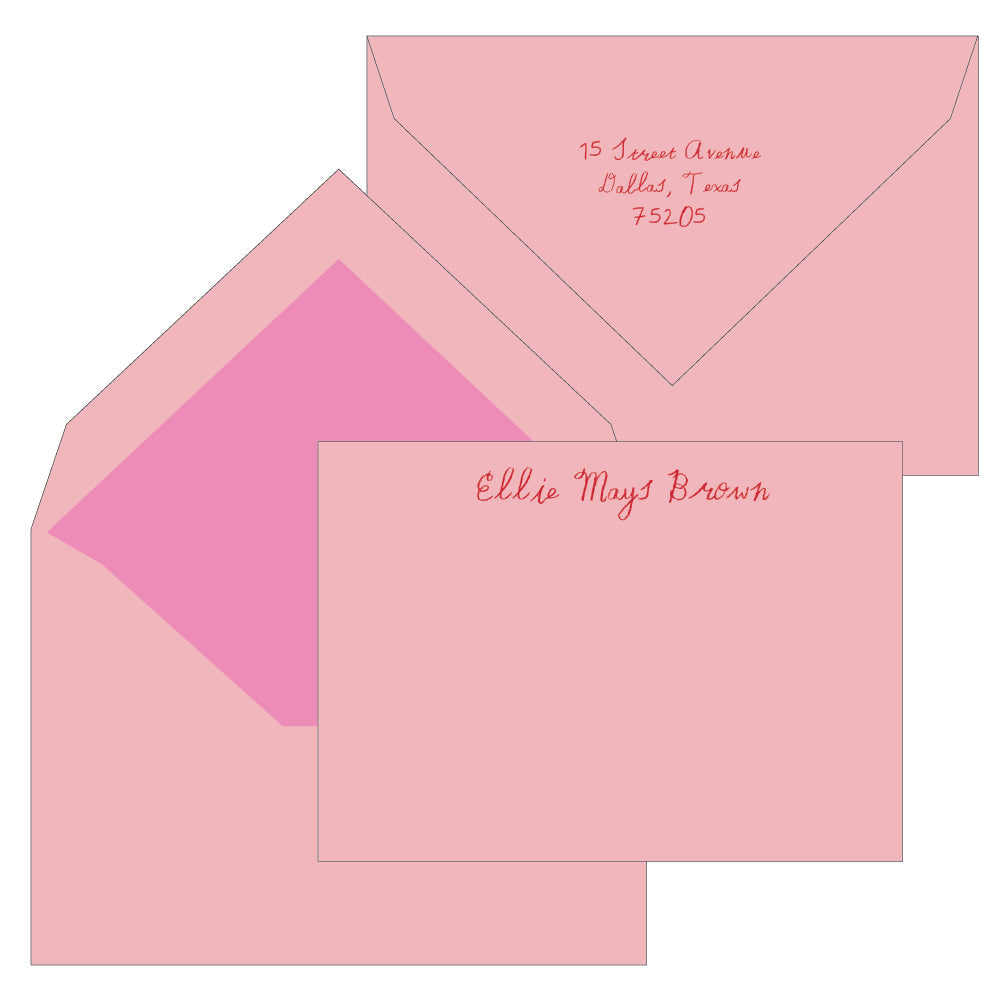 engraved personal stationery by the essential market