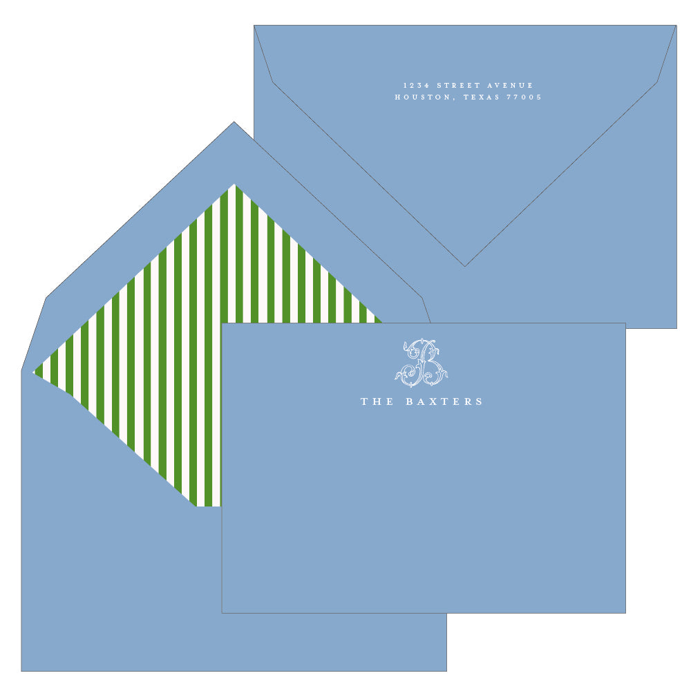 engraved personal stationery by the essential market