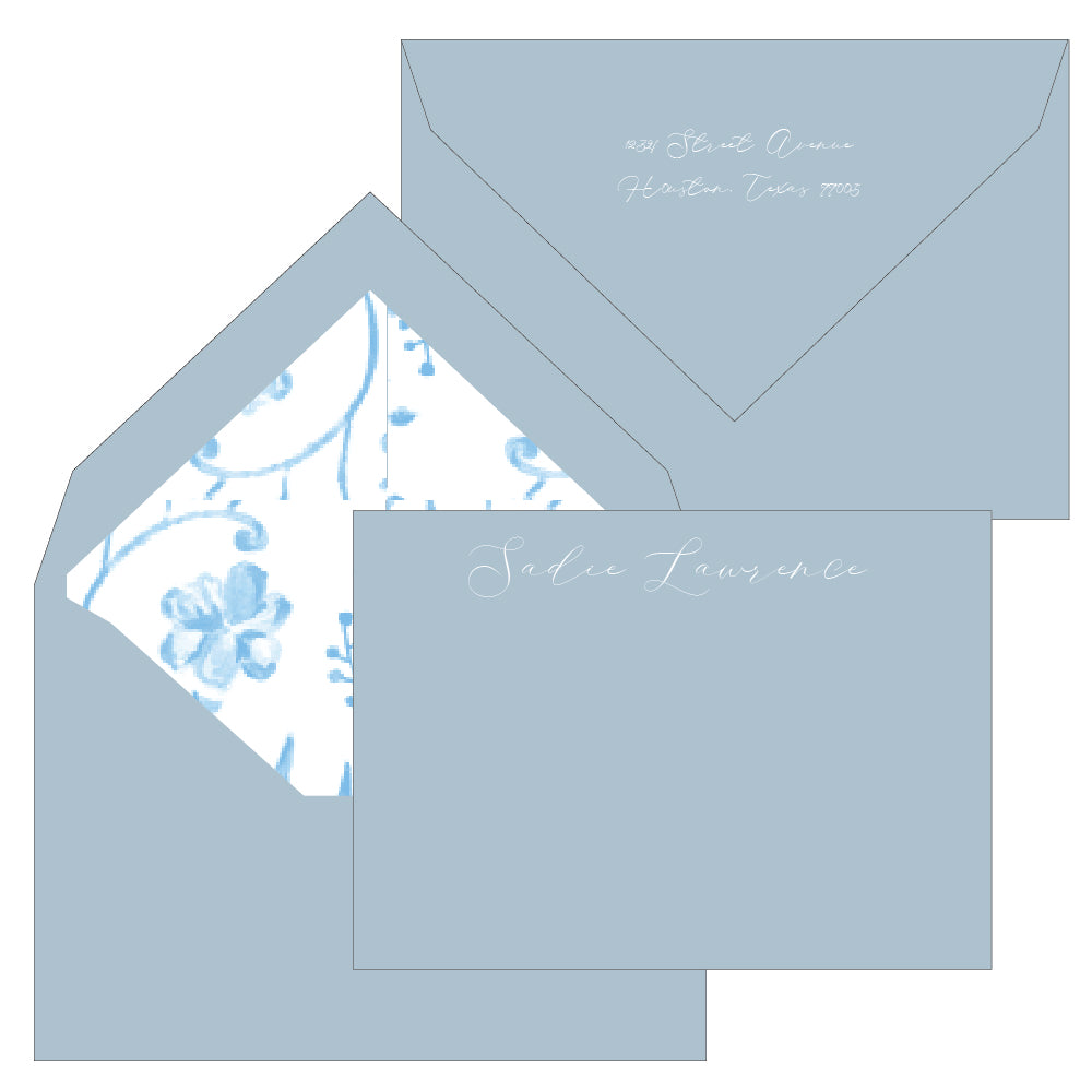 engraved personal stationery by the essential market