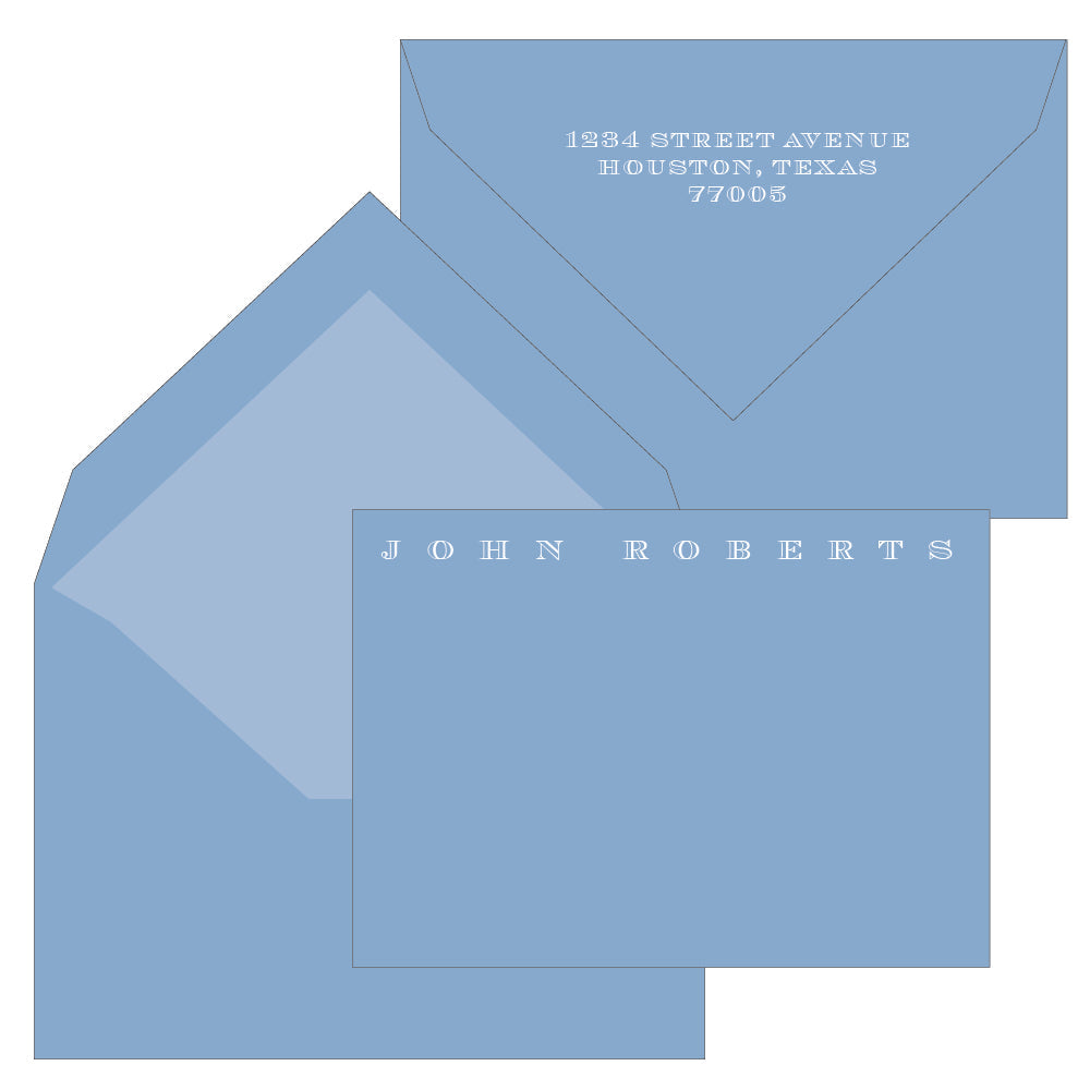 engraved personal stationery by the essential market