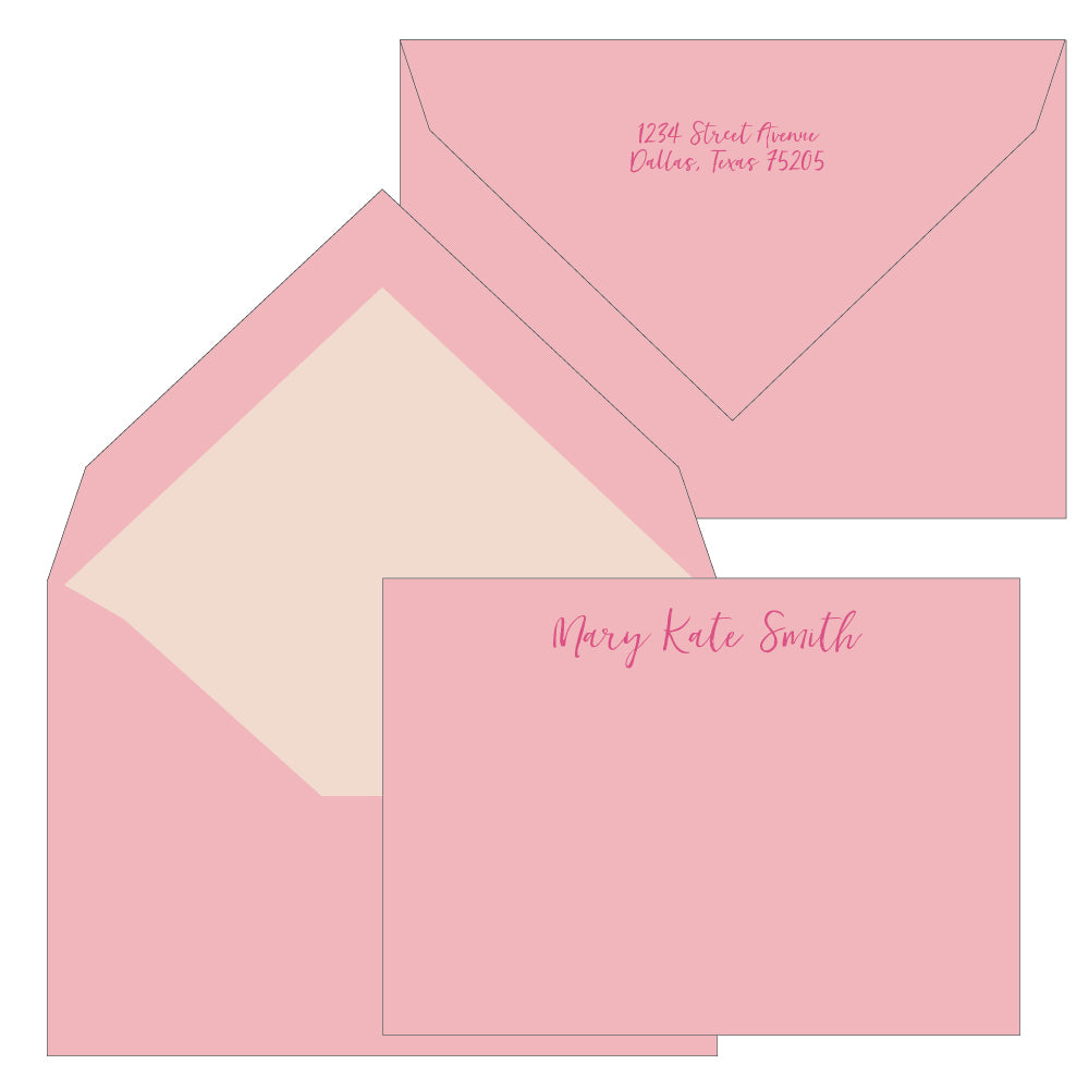 engraved personal stationery by the essential market