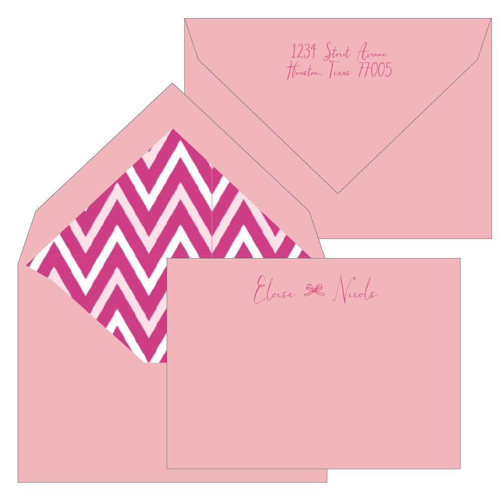 engraved personal stationery by the essential market