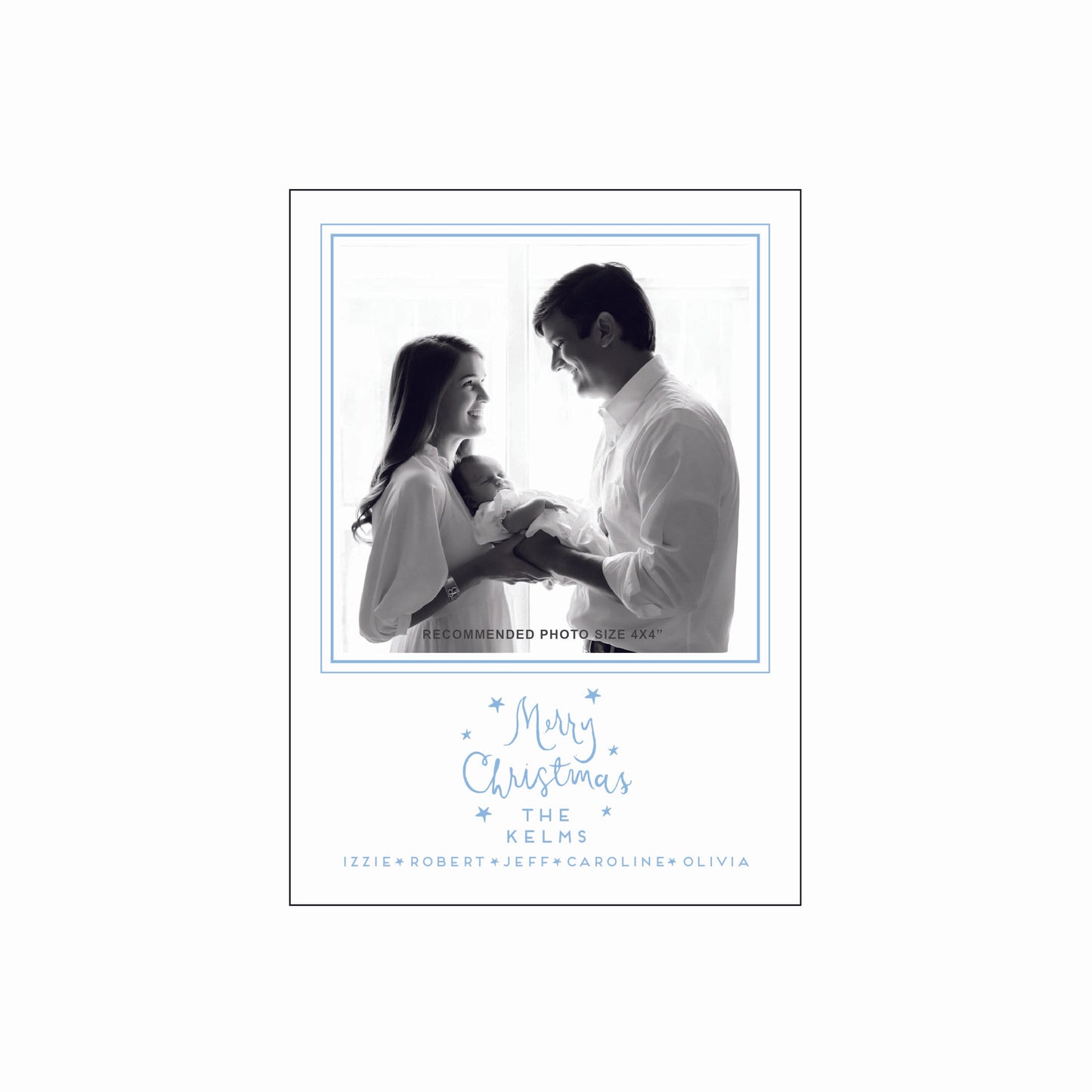 merry star | holiday card | letterpress