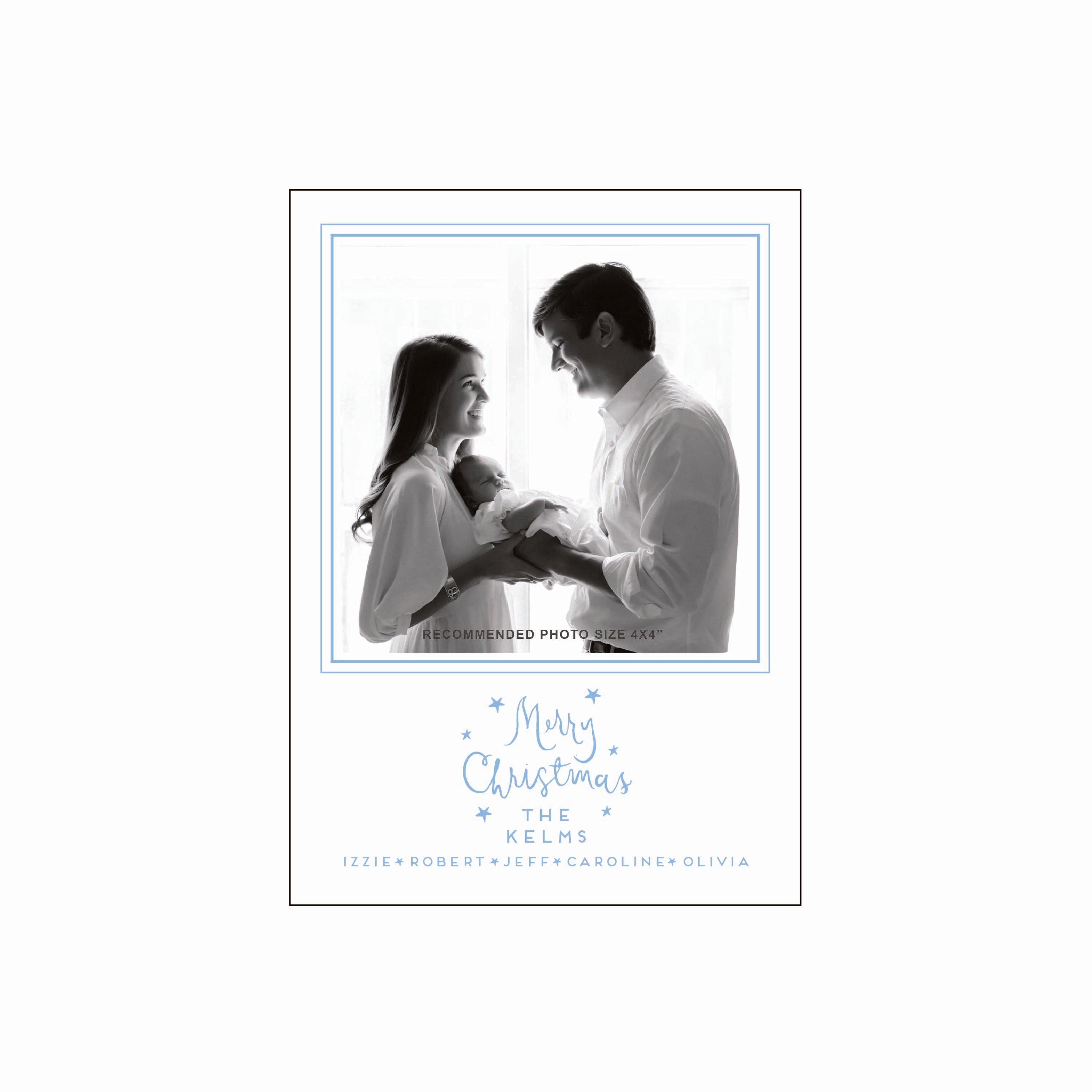 merry star | holiday card | letterpress