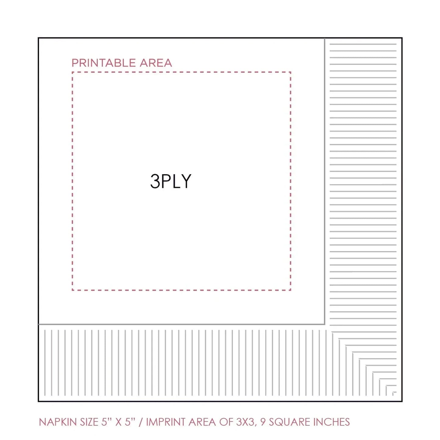 birthday monogram | beverage napkins | 3ply or linen