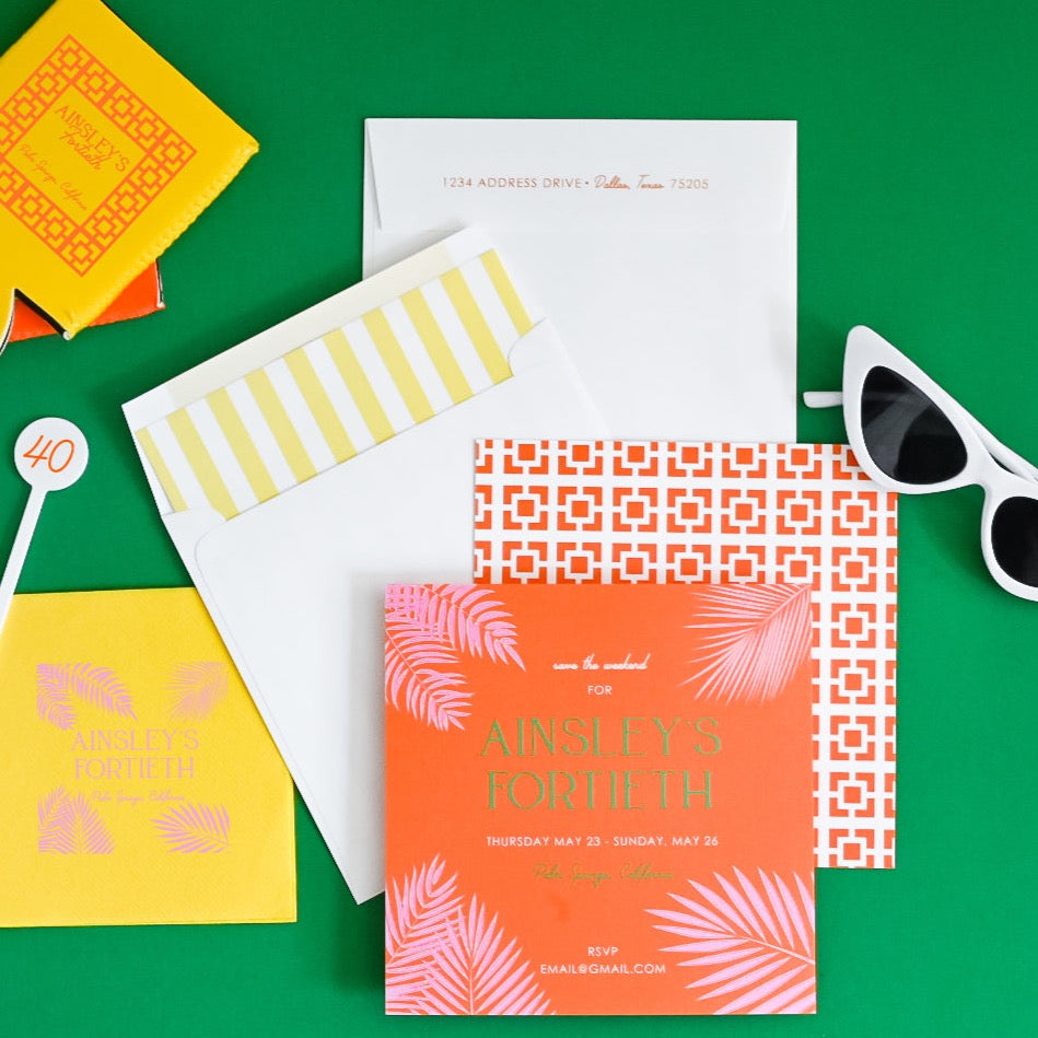palm trees | invitation