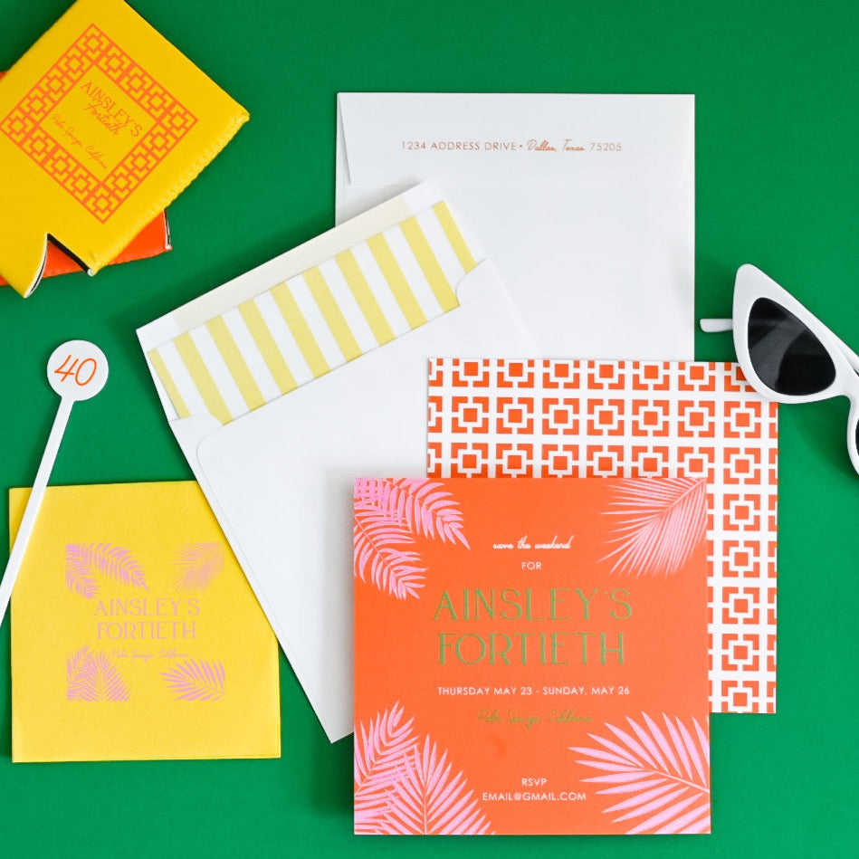 palm trees | can cooler