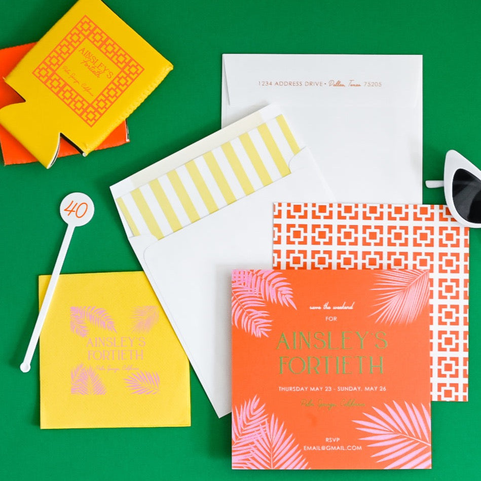 palm trees | napkins | 3ply or linen
