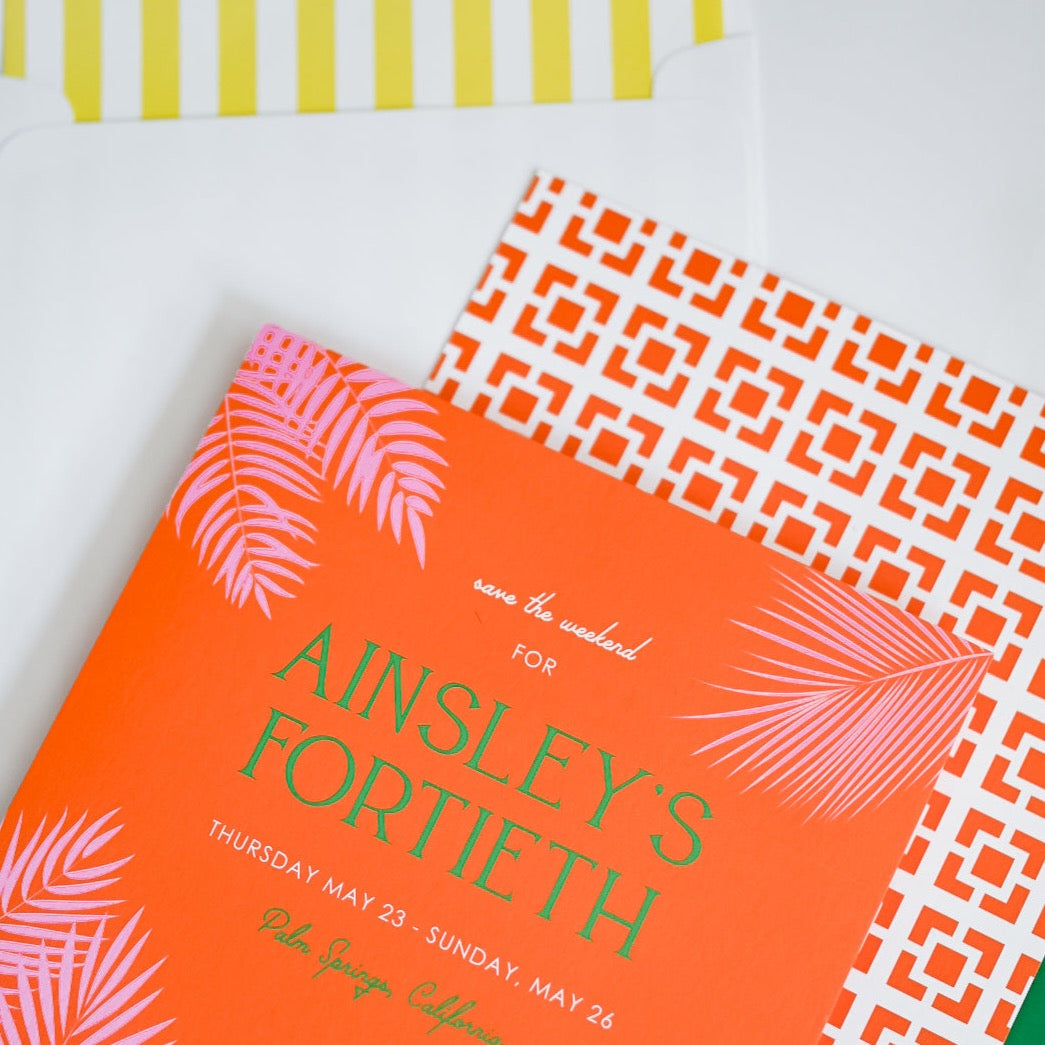 palm trees | invitation