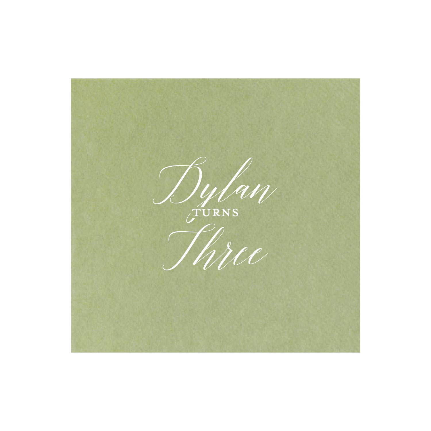 blue and green birthday | napkins | 3ply or linen