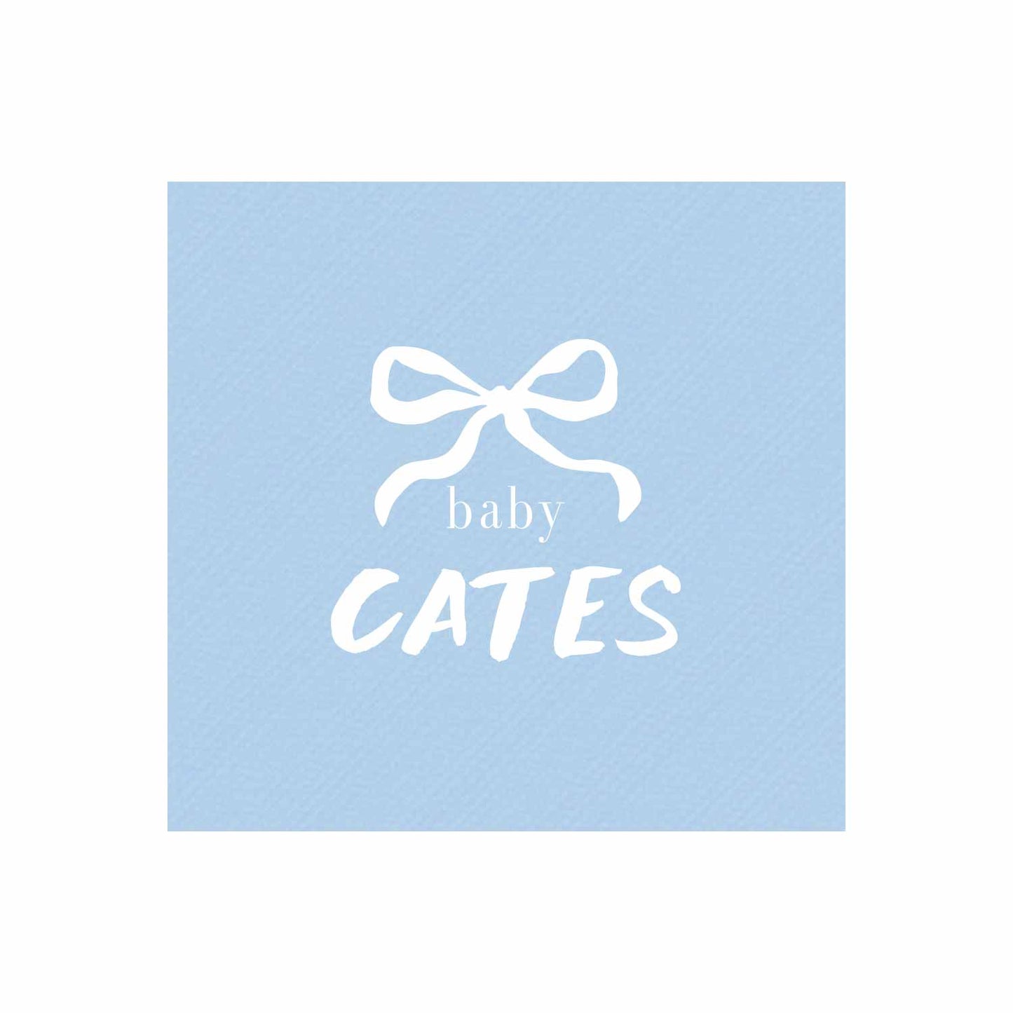boxwood bow Personalized Cocktail Napkins