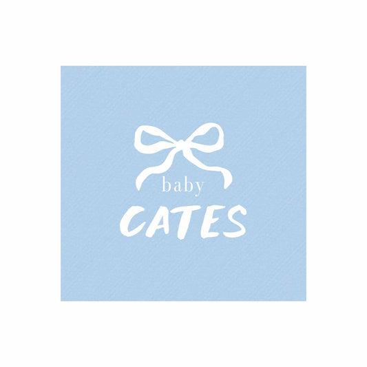 boxwood bow Personalized Cocktail Napkins